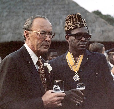 Which Chinese leader supported Mobutu post-1972?