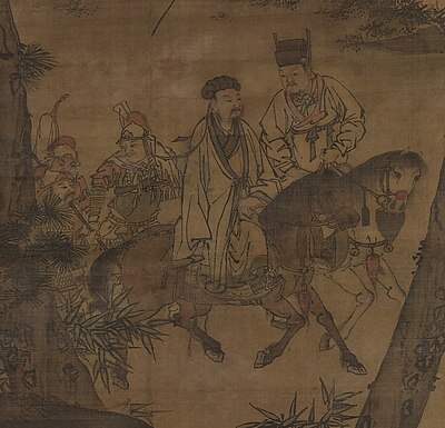 Where did Liu Bei set up his headquarters after declaring himself "King of Hanzhong"?