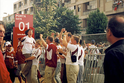 What is the nickname of the Latvia national football team?