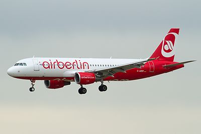 What was the rank of Air Berlin in terms of passengers carried at its peak?