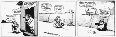 George Herriman frequently depicted which landscapes in his comics?