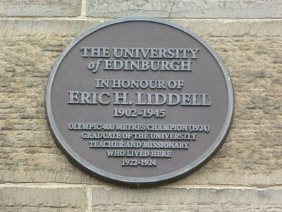 What is Eric Liddell also known for, besides being an Olympian?