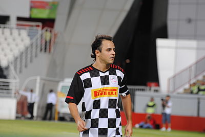 How many Constructors' Championships did Felipe Massa contribute to while racing for Ferrari?