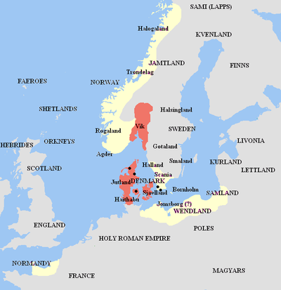How did Harald Bluetooth come to rule Denmark?