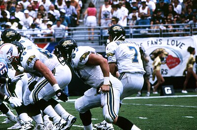 Which team did the Jacksonville Jaguars compete alongside as an expansion team in 1995?