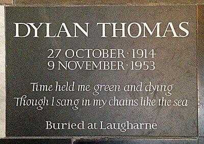Where did Dylan Thomas die?