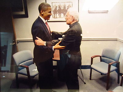 What year did Hesburgh receive the Presidential Medal of Freedom?