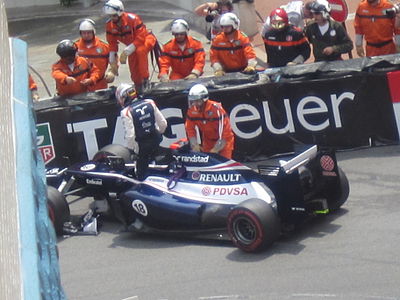 Which team did Maldonado finish his Formula One career with?