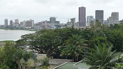 What percentage of Ivory Coast's population lives in Abidjan?
