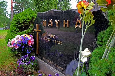 What nickname is Simo Häyhä famously known by?