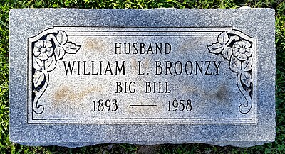 What year did Big Bill Broonzy pass away?