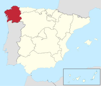 What is the political capital of Galicia?