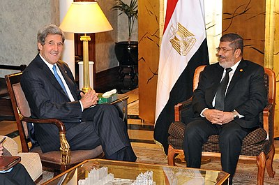 Where did Mohamed Morsi die?