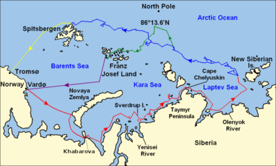 Nansen's oceanographic cruises were mainly where?