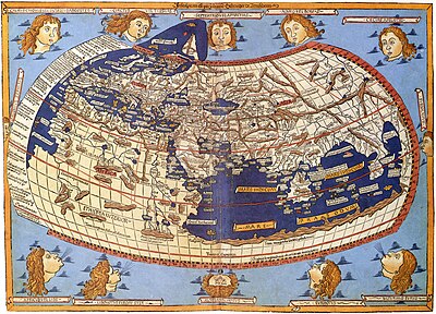 Which of Ptolemy's works is a thorough discussion on maps and geographic knowledge?