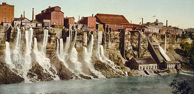 Who were the original inhabitants of the area now known as Niagara Falls, New York?
