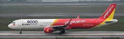From which city did VietJet Air operate its first flight?
