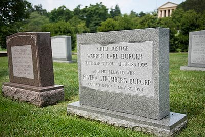 When did Warren E. Burger die?