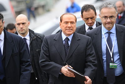 Which of the following is included in Silvio Berlusconi's list of properties?[br](Select 2 answers)
