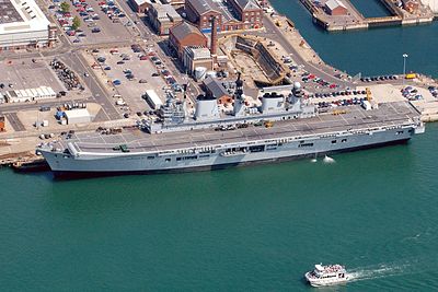 What major project was undertaken to accommodate HMS Queen Elizabeth and HMS Prince of Wales at HMNB Portsmouth?