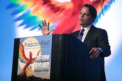 Which firm did Scaramucci work for from 1989 to 1996?
