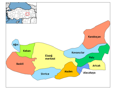 Which historical site can be found in Elazığ Province?
