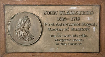 On what date did John Flamsteed pass away?