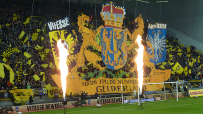 Which former Vitesse player is known as "The Greek Goal Machine"?