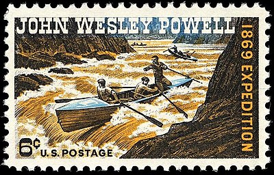 Where did Powell's famous expedition take the first official U.S. government-sponsored passage?