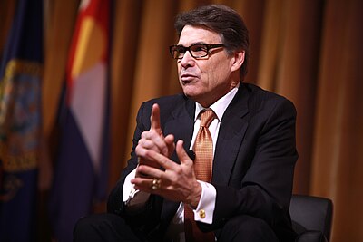 When did Rick Perry announce his second presidential run?