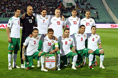 What is the nickname of the Bulgaria national football team?
