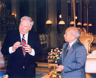 What was Norodom Sihanouk's title in Cambodia?