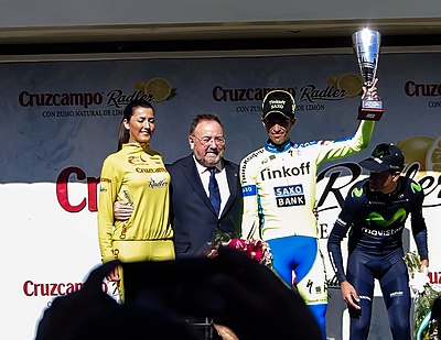 What climbing stage did Contador famously win in the 2012 Vuelta a España?