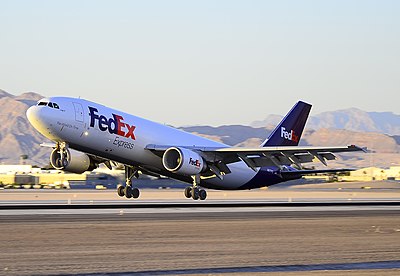 Which Asian airport serves as an international regional hub for FedEx Express?