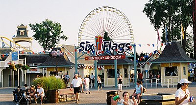 How many properties does Six Flags operate in North America?