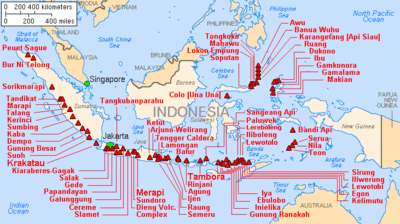 Indonesia shares a sea or land border with [url class="tippy_vc" href="#1035"]Singapore[/url] & [url class="tippy_vc" href="#2640"]Thailand[/url]. With which other location does Indonesia share a sea or land border with?
