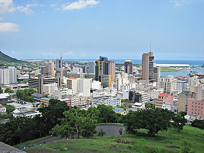 Which French governor is credited with the development of Port Louis?