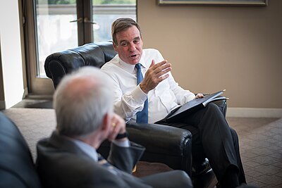 What is Mark Warner's net worth, approximately?