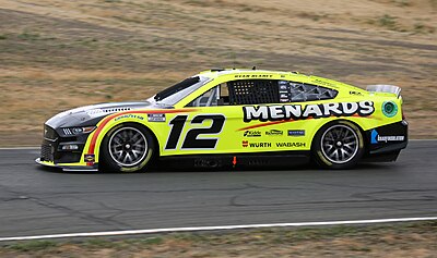 Which team does Ryan Blaney race for?