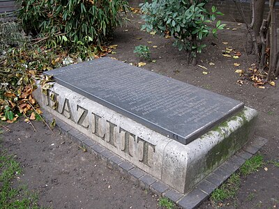 Where did Hazlitt spend most of his life living?