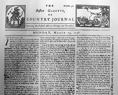 Who established the Boston Gazette?