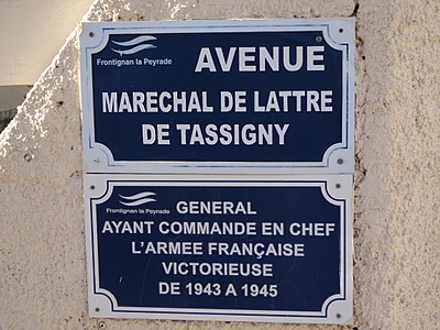 What was Jean de Lattre de Tassigny's role in the Battle of France during World War II?
