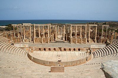 What was the fate of Leptis Magna after the fall of the Roman Empire?