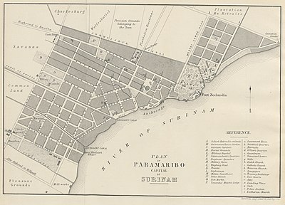 What is the language officially spoken in Paramaribo?
