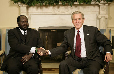 What year did Kiir win re-election as President?