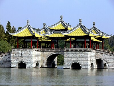 The loan from the World Bank was used to construct a dam in Yangzhou. True or False?