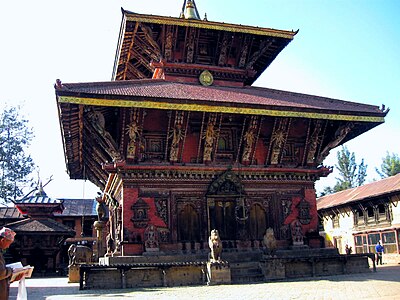 What is the population density of Bhaktapur?