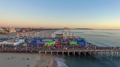 Which famous film festival takes place in Santa Monica annually?