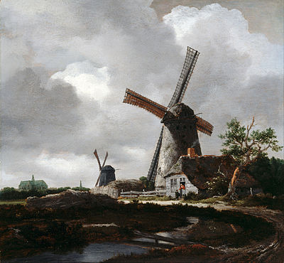 What did Ruisdael's landscapes depict after his trip to Germany?