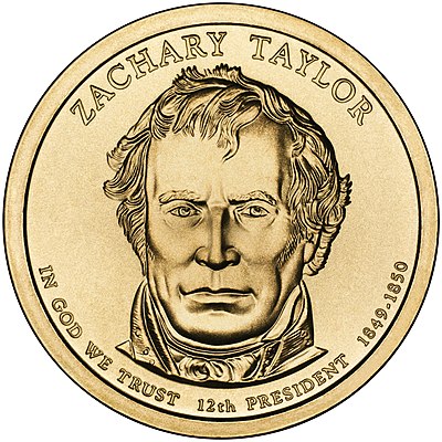 Which political party did Zachary Taylor represent in the presidential election?
